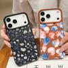 Colorful Ocean Park Phone Case For iPhone 17 16 Pro Max Luxury Leather Texture Matte Silicone Cover For iPhone 15 14 13 Pro Max 11 16e 17e