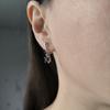 Silver Earrings with Natural Rauchtopaz (smoky Quartz) 1.617ct (2178743)