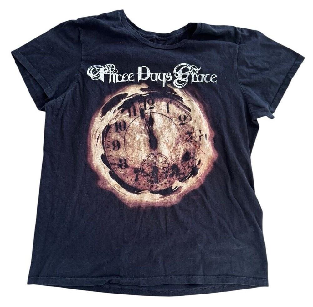 The Time Three Days Grace Band Tee Shirt Black Unisex S-5XL 1V0164 Unisex T-Shirt