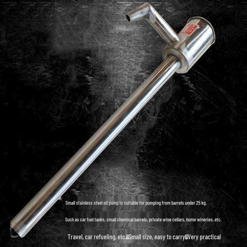 Hand-Cranked Stainless Steel Oil and Water Siphon Pump with 200L Steel Wire Hose