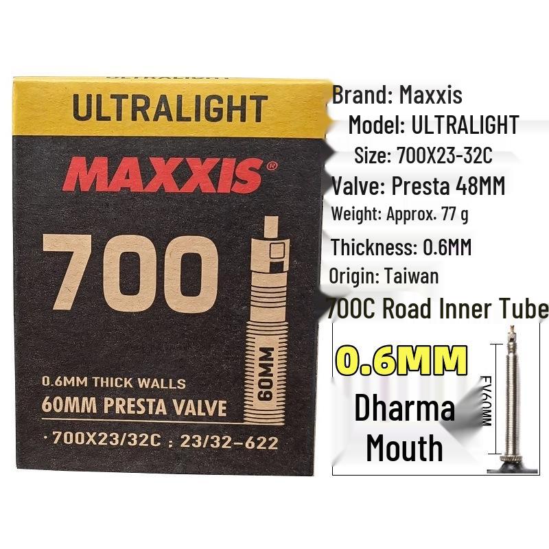 MAXXIS Bicycle Ultra-light Inner Tube for Mountain/Road Bikes: 26", 27.5", 29", 700x23C