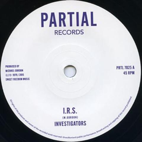 

7inch Record INVESTIGATORS - I.R.S / Dub PRTL7025 Partial 1979 UK Reggae, Ska & Dub
