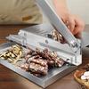 Manual Bone Meat Slicer, Stainless Steel Cutter Machine with 110Inch, Rib Fish Chicken Beef Cutting Machine for Home Cooking and Commercial