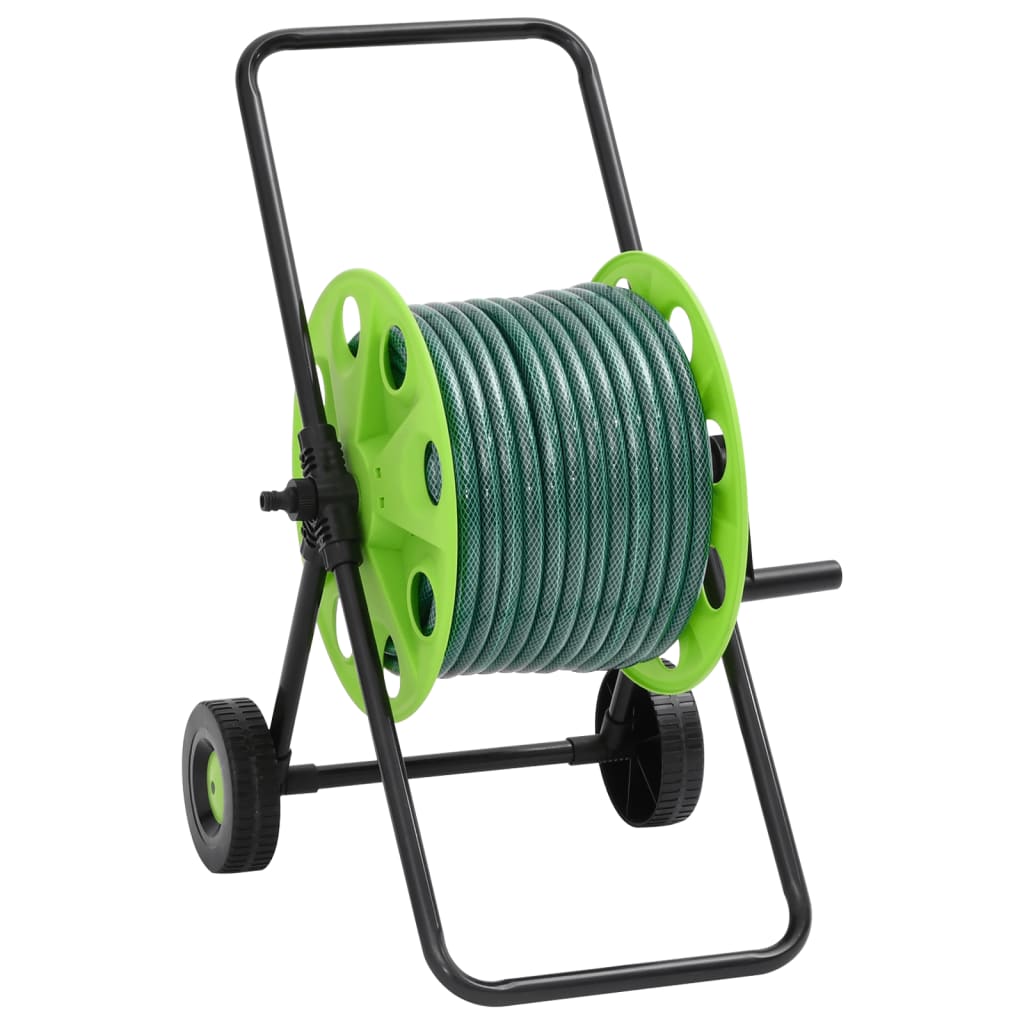 Hose Reel with 30 m PVC Green Hose