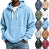 Men's Casual Hooded Sweatshirt Long Sleeve Lined Pullover for Everyday Wear