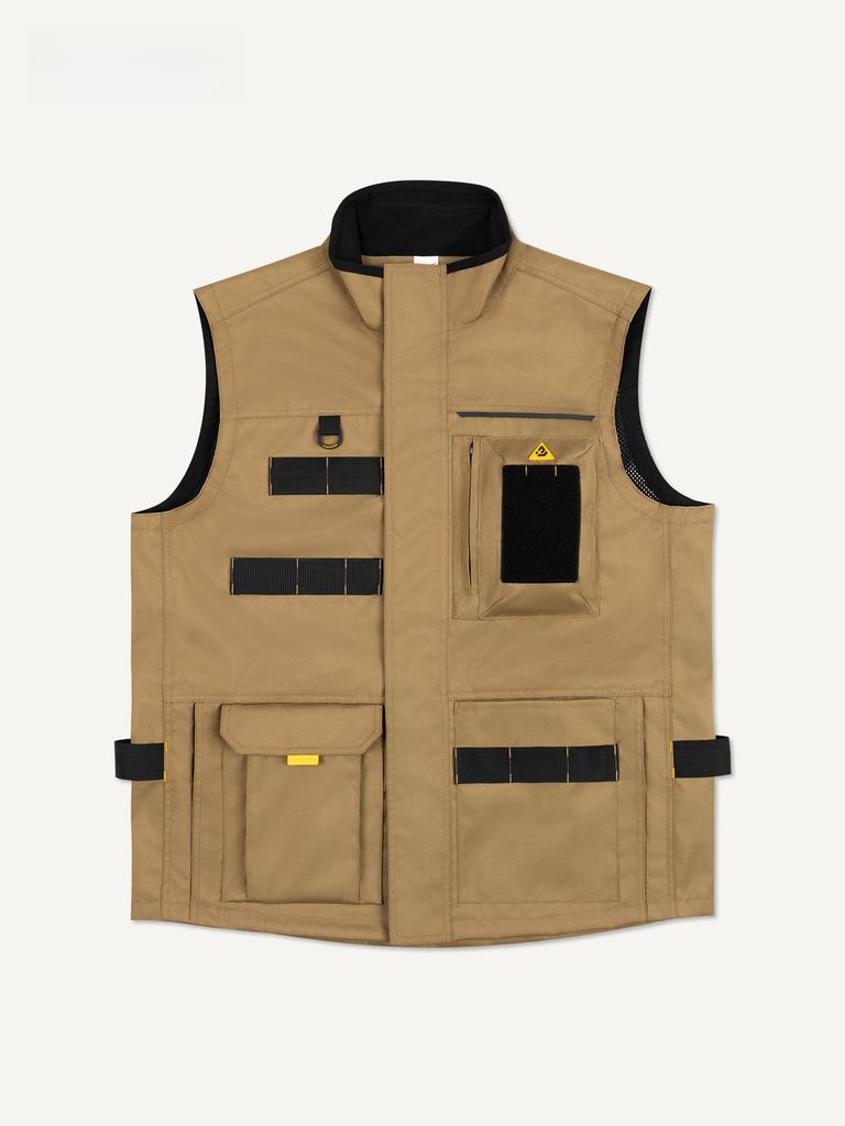 Multi-Pocket Electrician Work Vest Outdoor Fishing Gear Functional Multi-Functional Tool Vest Standard Polyester Casual Vest