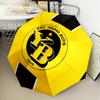 BSC Football Yellow And Black Unity Umbrella Folding Umbrella, Automatic Umbrella 8-Frame for Travel, Camping Use Gift for Halloween Christmas