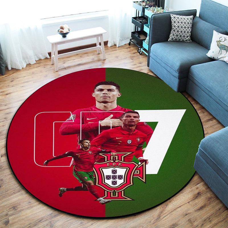 Cristiano Ronaldo Golden Ball Triumph Celebration Carpet Suitable For All Seasons Floor Mats Bathroom Mat Christmas Gifts Art