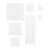 7 Pieces Clear Stamp Blocks, Acrylic Stamping Blocks Tools Set with Grid for Scrapbooking Crafts, C
