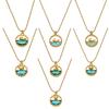Ocean Series: 18K Gold-Plated Whale & Starfish Pendant Necklace.
