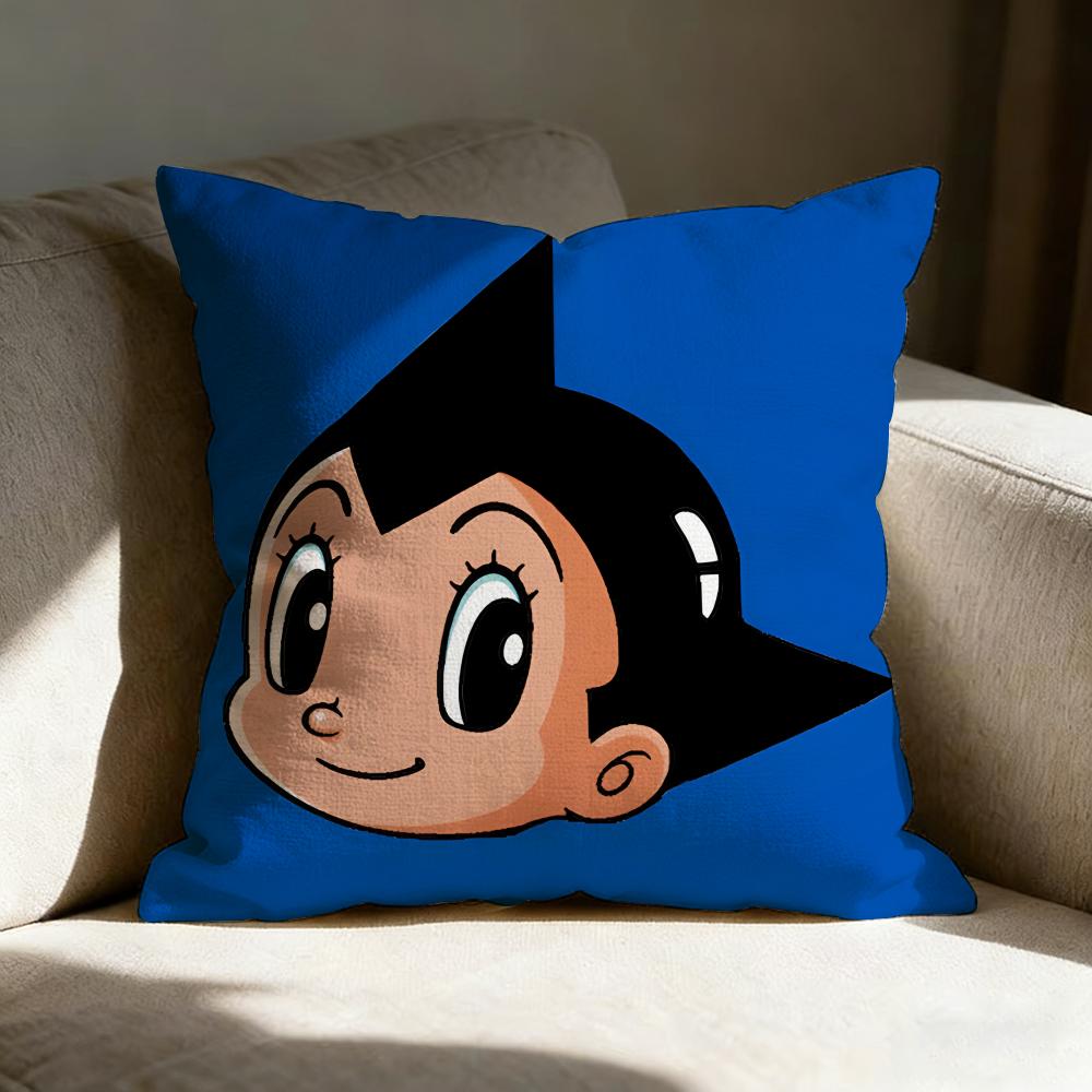 Aastro Boy Animation Pillow Case Linen Pillow Covers Cover For Couch Living Room Bench Patio Floor Linen Home Decor