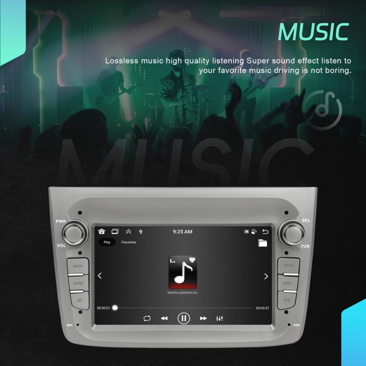 Für Alfa Romeo MITO 2008-2016 7 Zoll Horizontaler Bildschirm Android 15 Carplay Auto Mittelkonsole Integrierte Maschine