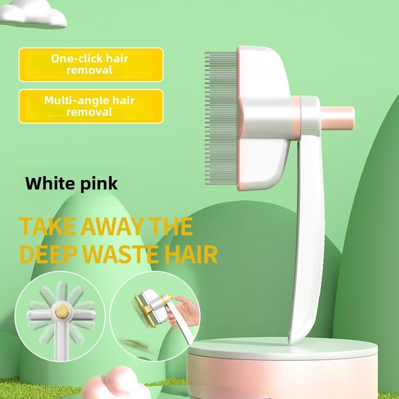 Pet One-click Hair Removal Upgrade Rotatable Row Comb Dog Press Row Comb Cat Beauty Cleaning Cat Supplies