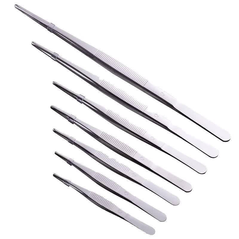 Langsaizebo Stainless Steel Extra Long Tweezers Set