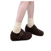 Mori Outer Wear Fluffy Shoes New Autumn and Winter Retro Round Head Felt Piled Birkenstocks