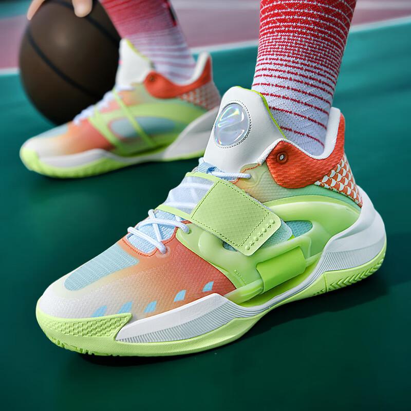 Splash 5th generation basketball shoes men's luminous winter velvet cotton female students children's sports shoes women's actual combat sneakers m