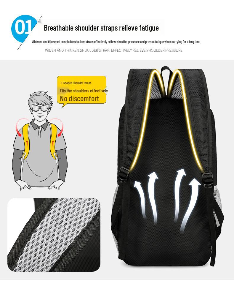 Leichter Faltbarer Wander- und Bergsteigerrucksack – Multifunktional mit Großem Fassungsvermögen