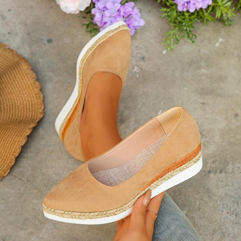 Fashion Hot-selling Women's Shoes Autumn Slip-on Women's High-heeled Pointed Toe Simple Waterproof Casual Daily Work High-heeled Shoes
