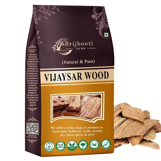 

Birju Mahavir Vijaysar Bark- Indian Kino - Pterocarpus Marsupium Bark 400 Gr, (Model: BMKB-151) 400GM