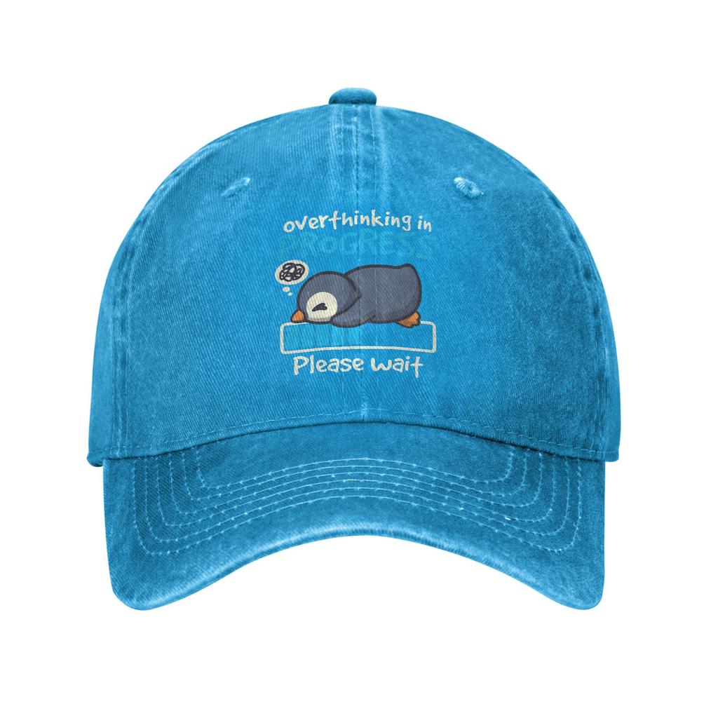 Penguin Overthinking Windows Casual Baseball Cap Running Hippie Trucker Hat Summer Hot Sale Unisex Adult Classic Baseball Caps