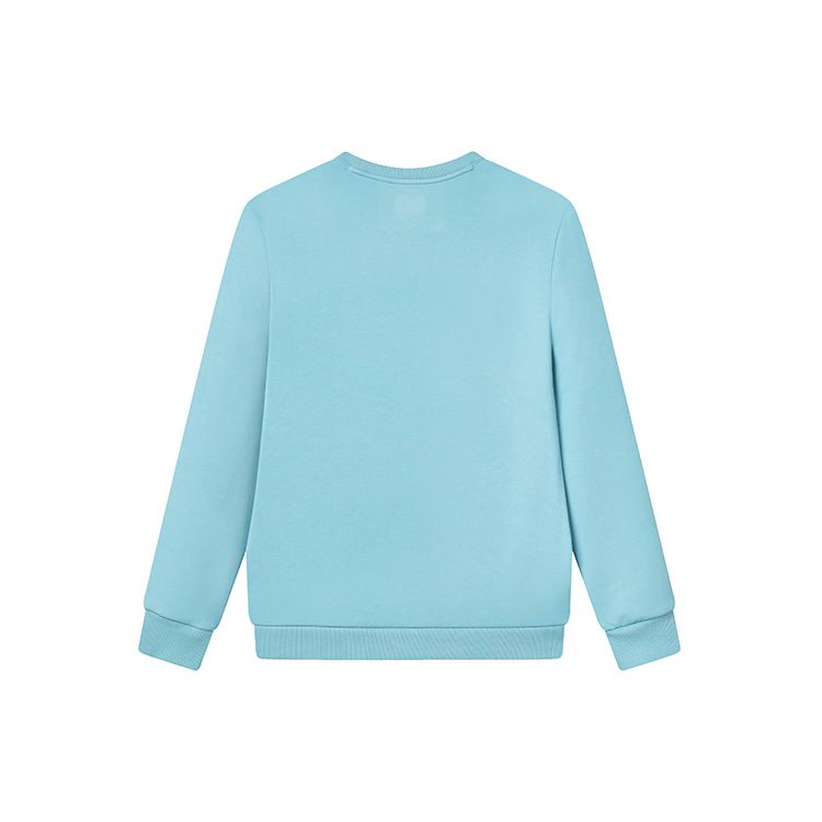 FILA Logo Print Knit Crewneck American Pullover Sweatshirt Men sweatshirt Matte-Blue F11M319214F-LB