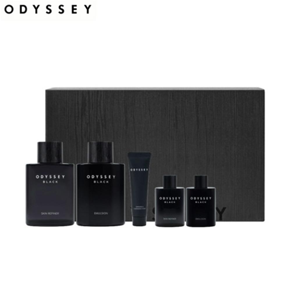 ODYSSEY Черный Специальный Подарочный Набор 5 предметов Мужской Набор по Уходу за Кожей / Антивозрастной, Увлажняющий, Корейская Косметика, Kbeauty