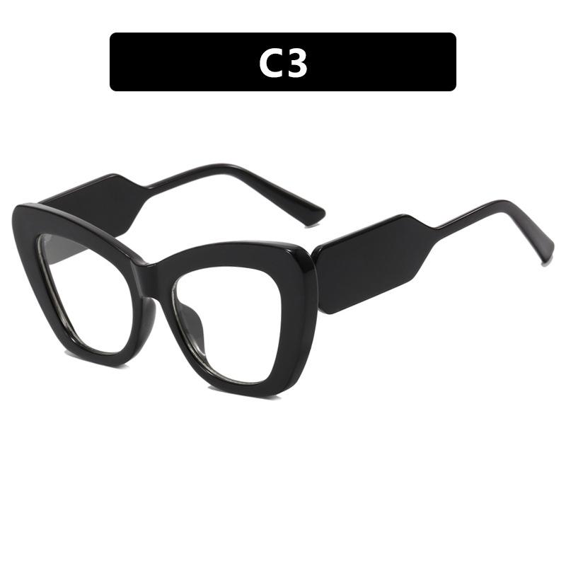 Kodon 2023 Cat-Eye Colorblock Flat Lens Anti-Blue Light Eyewear - Influencer Style