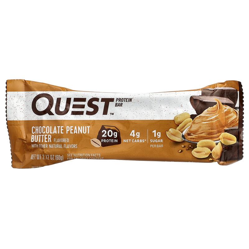 Protein Bar, Chocolate Peanut Butter, 12 Bars, 2.12 oz (60 g) Each