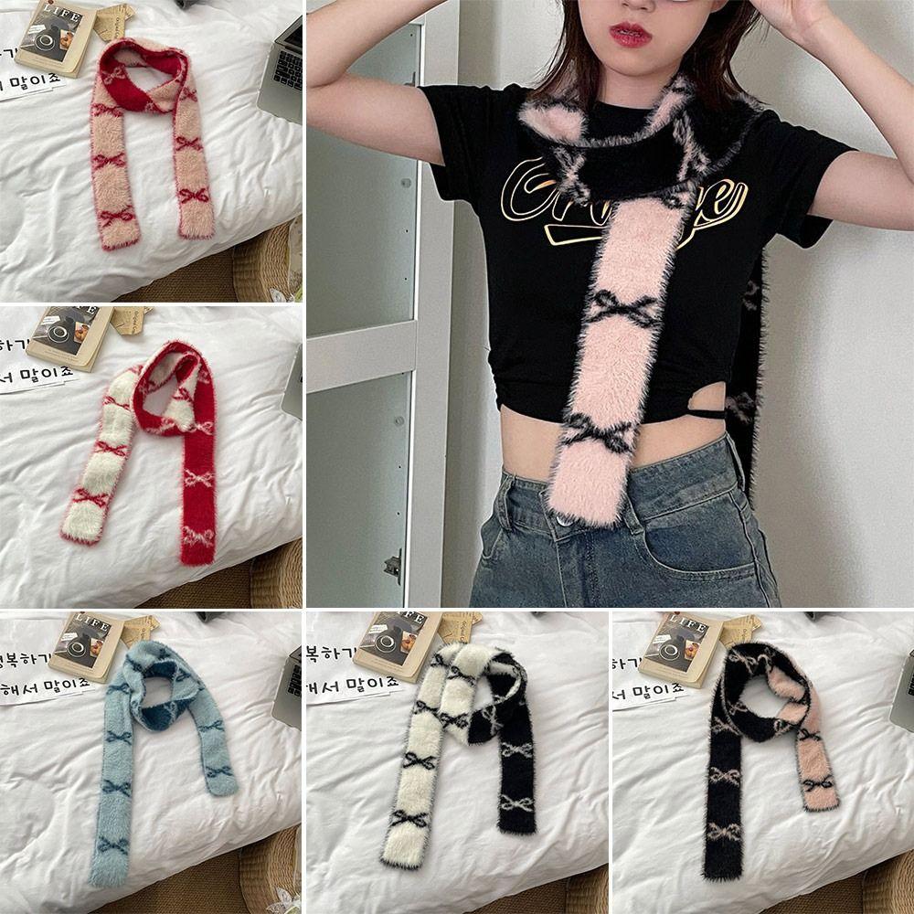 Photo Props Plush Scarf Warm Long Soft Sticky Scarf New Neck Scarf Shawl Winter Autumn