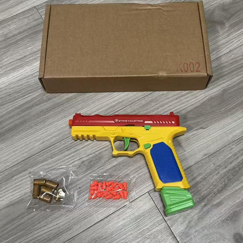 Building block color SIG17 soft bullet gun mechanical continuous firing toy gun