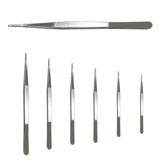 12.5-30cm Pincett Förtjockad Halkfri Livsmedelsgodkänd Rostfri Stål Multifunktionell Pincett Klämma för Små Saker