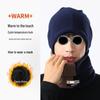 Double-Layer Aoli Velvet Neck Warmer - Unisex Two-Tone Winter Snood for Outdoor Cycling
