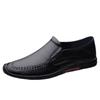 586 Men'S Shoes Handmade Leather Shoes Low-Top Feet One-Pedal Flat-Soled Leather Casual Shoes Single Shoes