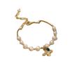 Bee Design Freshwater Pearl Bracelet for Women - Simple & Fashionable Jewelry Handcuff