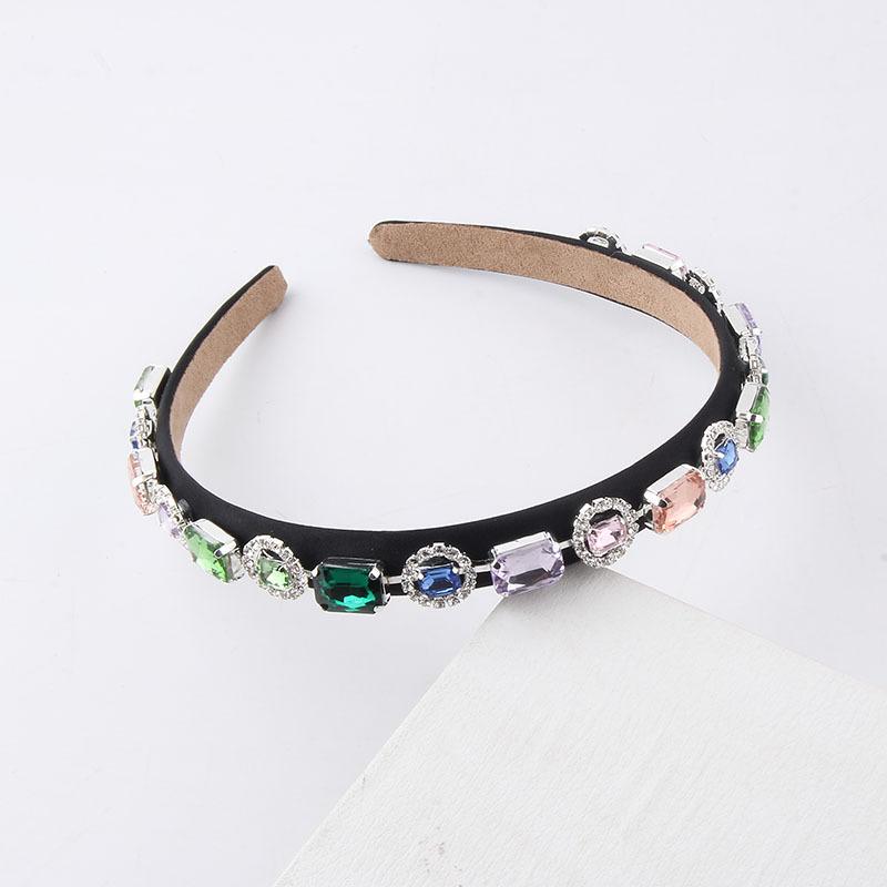 Vintage Luxury Fashion Rhinestone Colorful Beads Hairband Headband Ladies Beautiful Hair Accessories