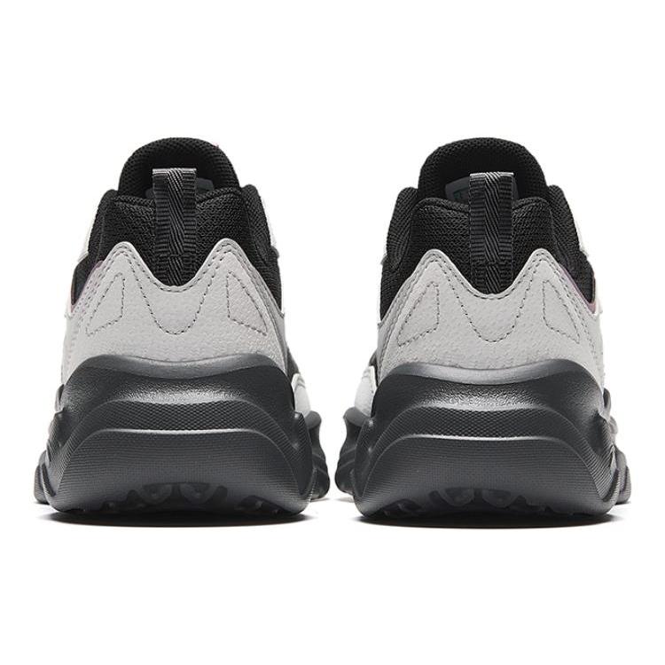 Anta Chao Bai Gz Abrasion Resistant Breathable Low Top Casual Shoes Women's Gray Black 122348812-3