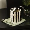 300ml Heat-Resistant Ceramic Mug Hand-Painted Striped Design Ergonomic Non-Slip Grip Coffee Mug Milk Juice Latte Hot Cold Drinks Cup