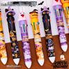 1/3Pcs Ghost Pumpkin Halloween Theme Ten Color Pens,Halloween Carnival Party Favors,Gift Bag Fillers Souvenir Prizes Gift