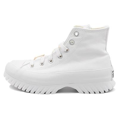 Chuck Taylor All Star Lace-up Round Toe High Top Espadrilles Women's White
