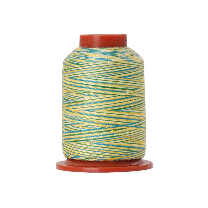 DIY Home Sewing Machine Thread Colorful Polyester Thread, Rainbow Small Roll Colorful Thread Hand Sewing Thread 402 Sewing Thread