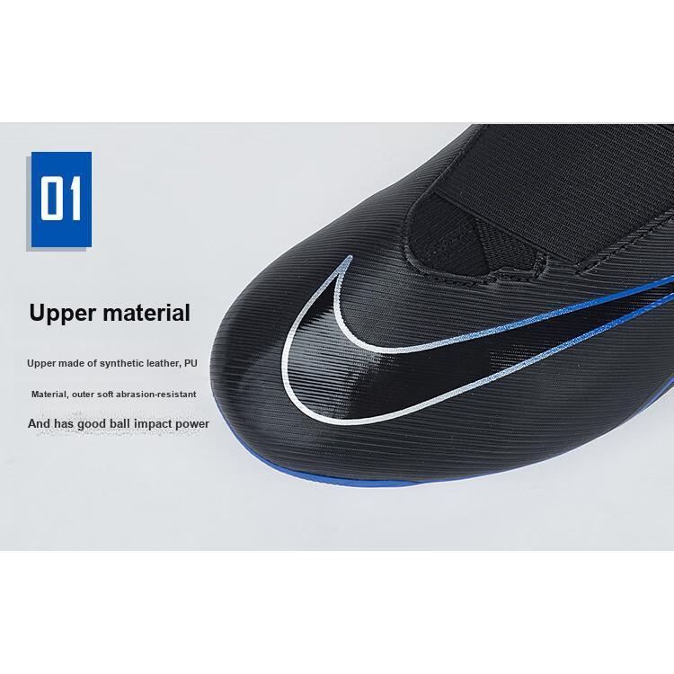 Nike Mercurial Superfly 9 Academy AG Grass Anti-Slip Shock Absorption Durable Low-Top Kids Football Shoes Kids Football Shoes Black DJ5613-040