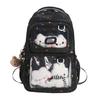 Schoolbag Japanese two-dimensional style simple backpack women's large-capacity junior high school student pain bag schoolbag women's leisure travel 