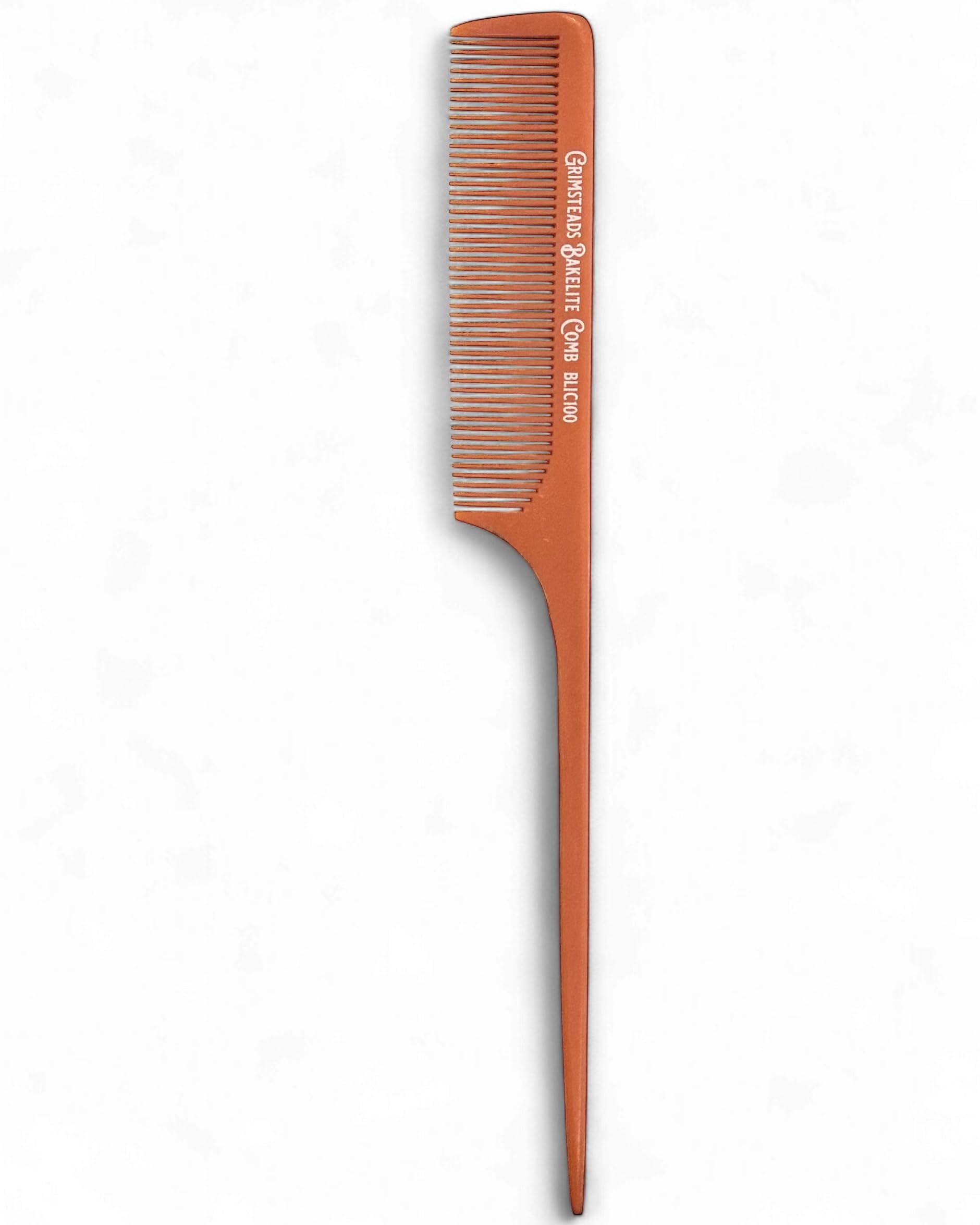 

GRIMSTEADS FJT COMB 101 Bakelite Iron Perm Comb Barber Royal Knight Tokyo - (BLIC100)