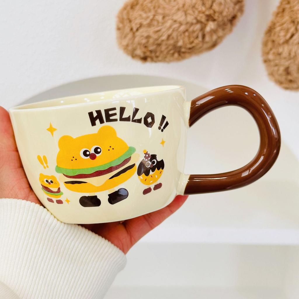 Souvenir Gifts Pastoral Style Single Cup Sunflower Ceramic Cup Household Set Mug Tulip Cup