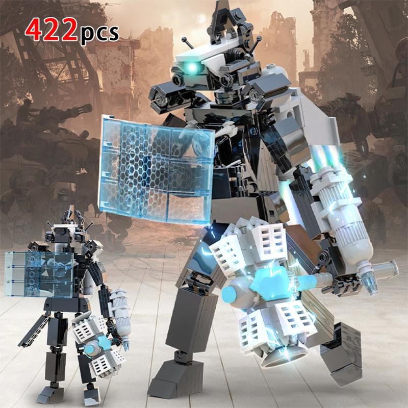 Skibidi Toilet Titan Speakeman, TV Man, Cameraman Baustein-Set - 445 Teile Sammelfigur Bauspielzeug für Kinder