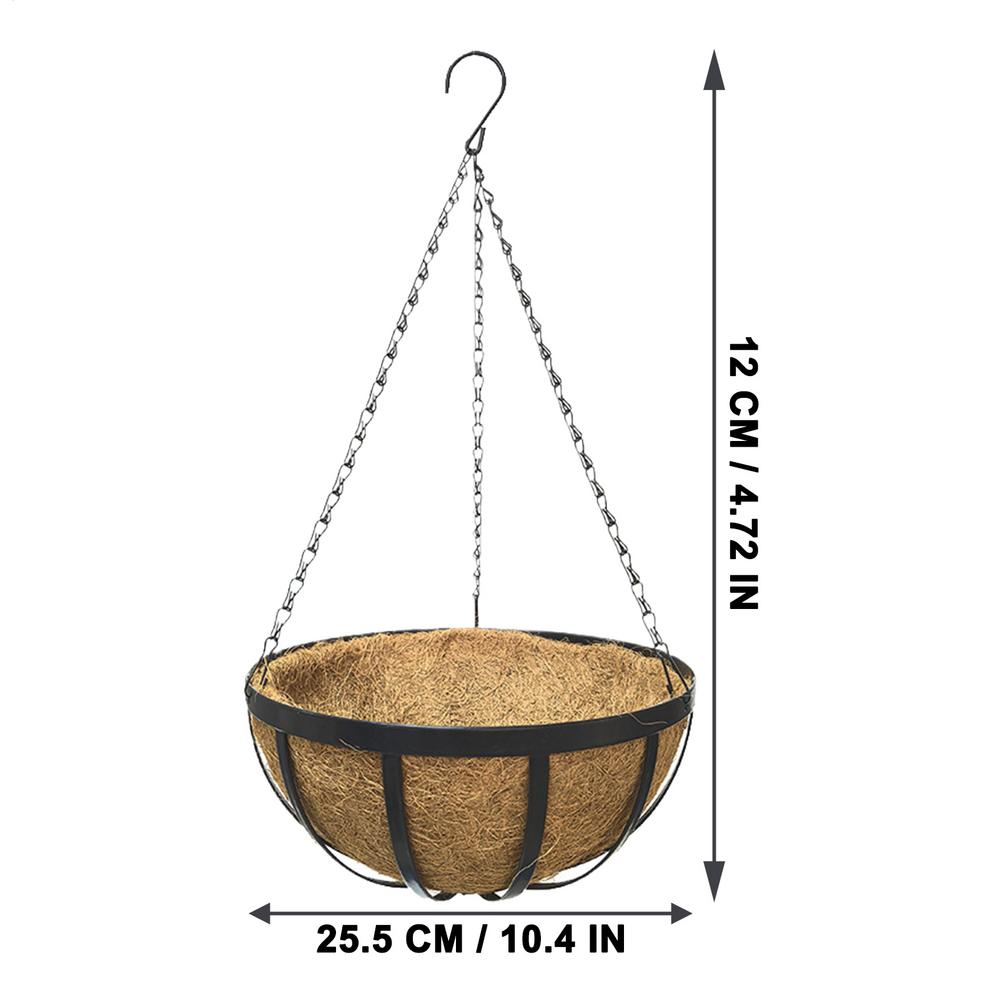

Кокосовый Коричневый Круглый Железный Цепной Подвесной Горшок для Цветов, Европейский Креативный Подвесной Синий Горшок для Мясистых Зеленых Растений