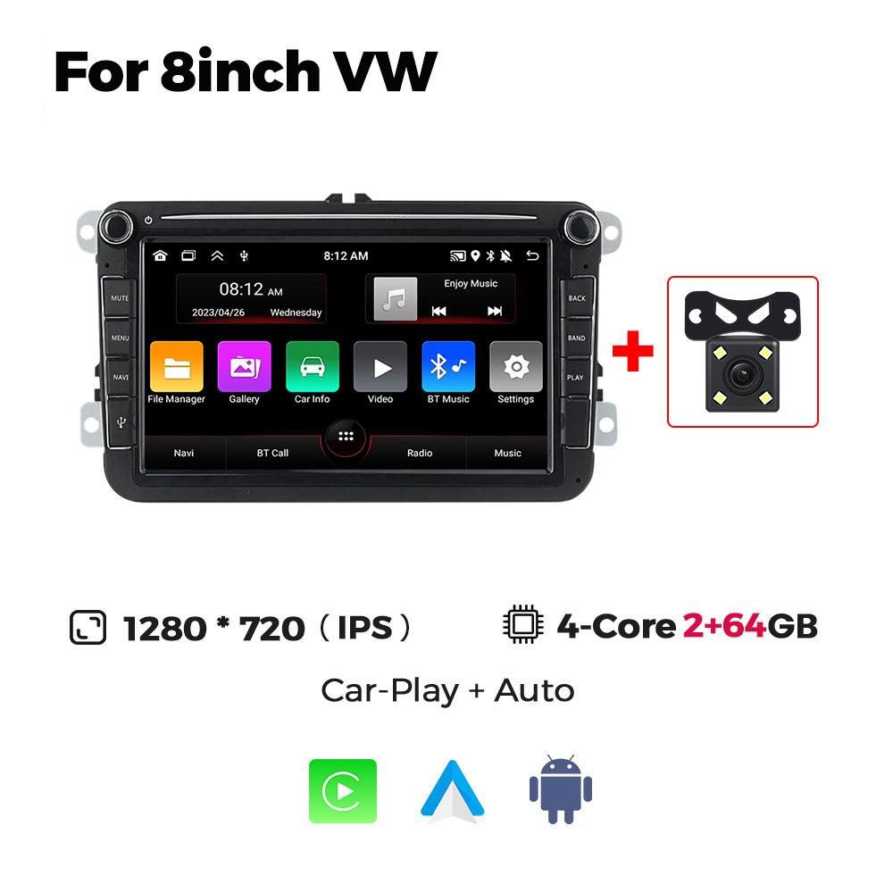 Android Car Radio for Volkswagen Golf 5 6 Polo Passat B6 B7 CC Skoda Jetta Universal Multimedia Wireless for Carplay Auto Screen