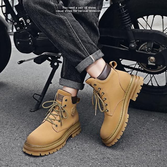 Pánské letní odolné stavební martinské boty, pracovní oděvy, nepromokavé a protiskluzové, horolezecké, jarní