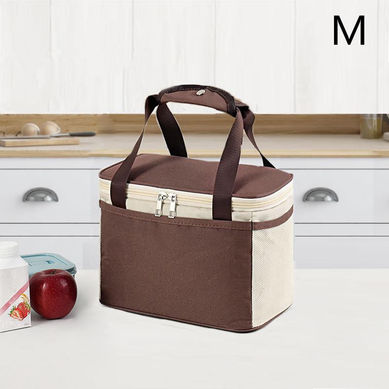 Outdoor Camping Picnic Bag Portable Lunch Bag Food Thermal Insulated Box Food Storage Bags Bento Pouch Dinner Container Handbag