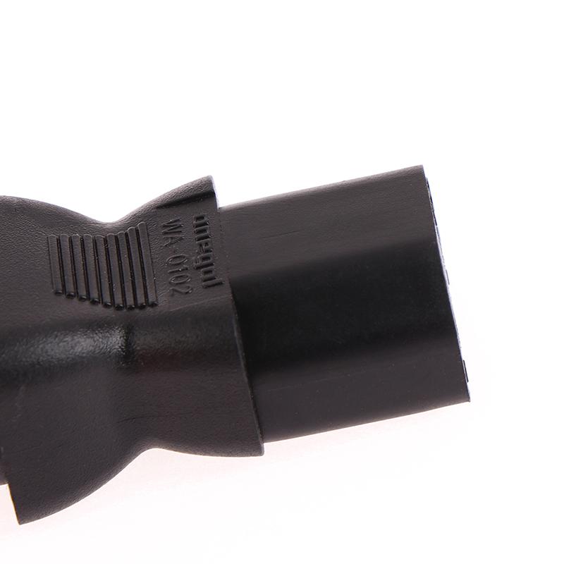 1pc Socket Ac Adapter Power Iec320 3pin C13 Female To C6 Male Plug Ac Power Adapter Electrical Socket Converter